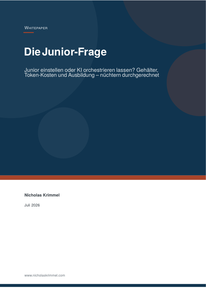 Cover: Die Junior-Frage